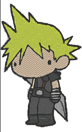 final fantasy cloud strife drawing