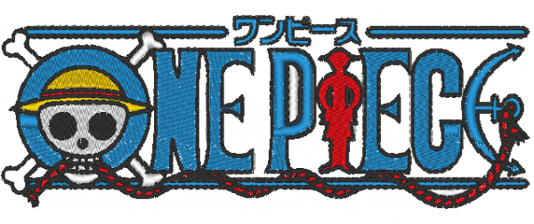 One Piece logo stitched