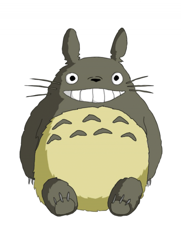 Totoro sits