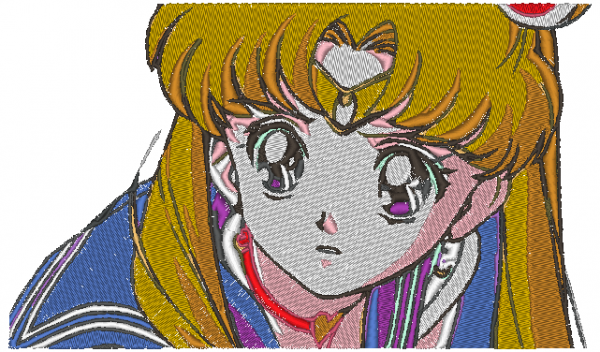 Sailor Moon stitched