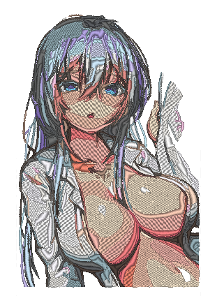 Esdeath Embroidery Design File, Akame ga Kill Anime Embroide