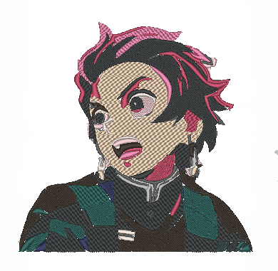 Anime Embroidery Demon Slayer Tanjiro Kamado A G E Store Pattern