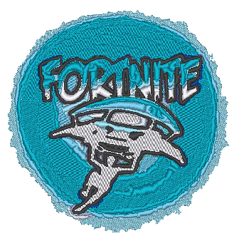 Fortnite drop in logo stitched