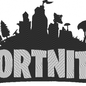 Fortnite logo stitched