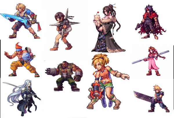 Embroidery Final Fantasy 2d Sprite - A.G.E Store |embroidery patterns