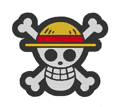 Embroidery One Piece Straw Hat Jolly Roger - A.G.E Store | patterns