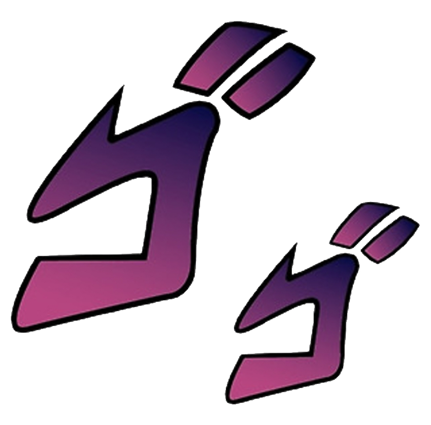 Free: Jojo Menacing Transparent - Jojo's Bizarre Adventure Sound Effect  