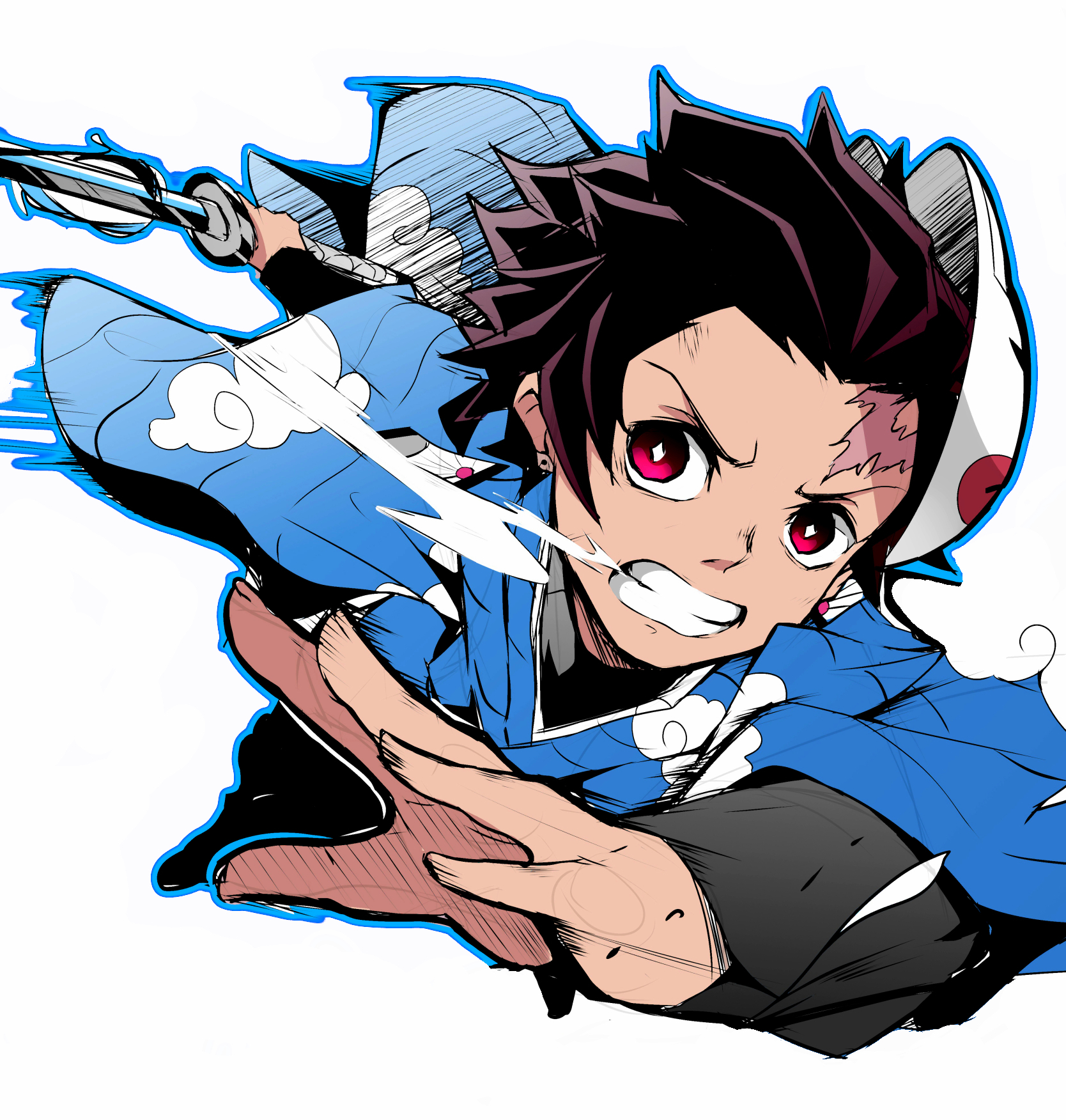 Anime Embroidery Tanjiro Water Strike A G E Store Embroidery Patterns