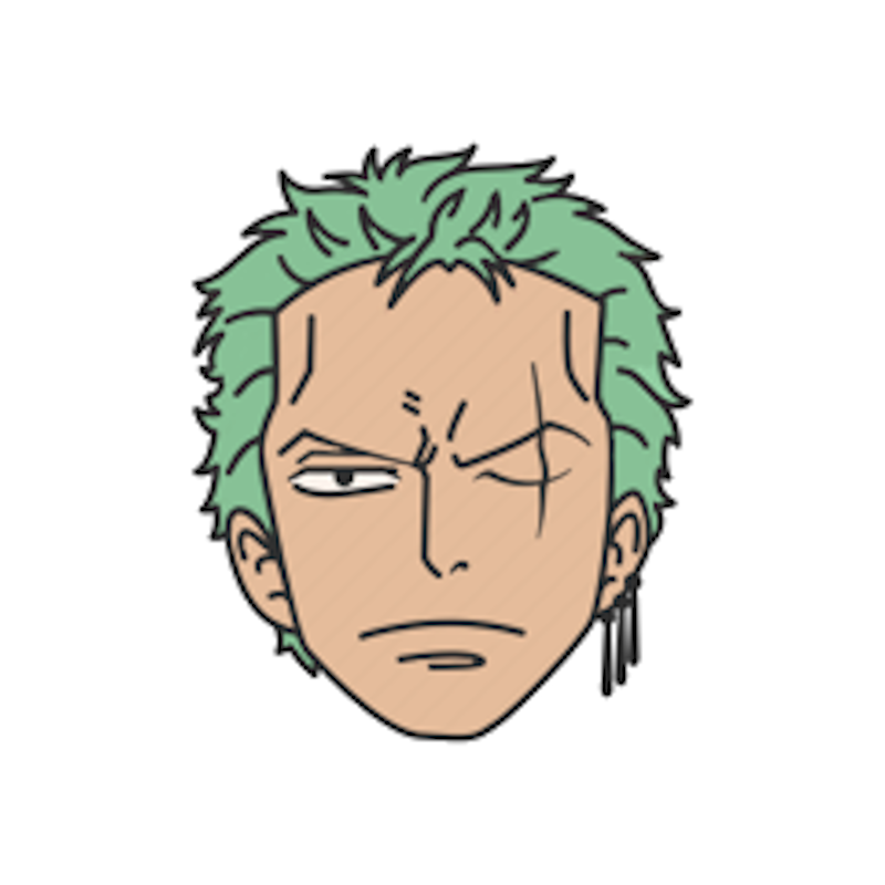 One Piece Zoro Embroidery Design File, One Piece Anime Embro