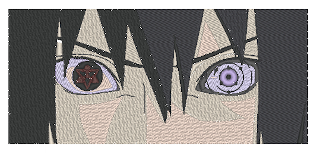 Anime Embroidery Naruto Sasuke Eye Combo - A.G.E Store