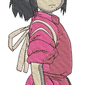 Anime Embroidery Spirited Away Chihiro Pose