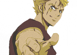 Anime Embroidery Fairy Tail Laxus Shakes