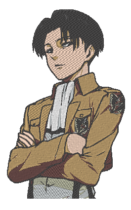 Anime Embroidery Levi Ackerman  Store anime embroidery pattern