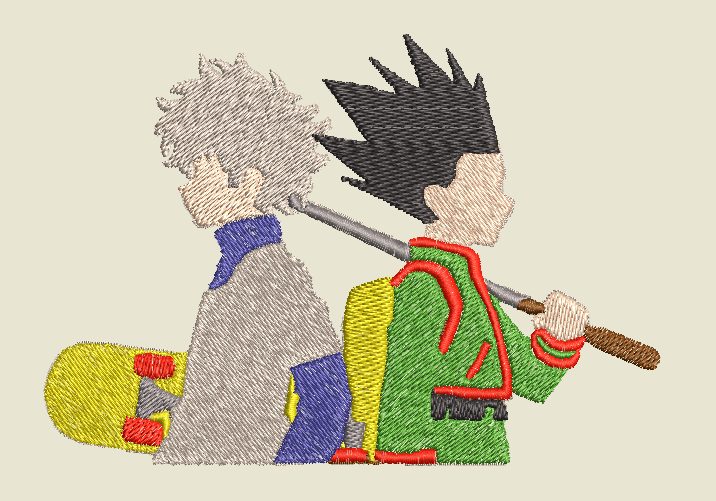 Anime Embroidery Hunter Duo - A.G.E Store