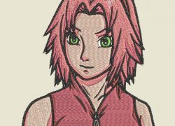 Anime Embroidery Naruto Sakura Cute