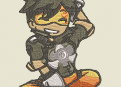 Embroidery Overwatch Tracer Sits