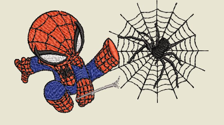 Embroidery Pattern Spiderman Jump Chibi  Store anime patterns