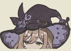 Embroidery Pattern Genshin Lisa Peeks