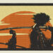 Anime Embroidery Samurai Champloo Sunset