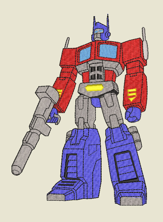 Embroidery Pattern Optimus Prime