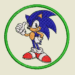Embroidery Pattern Sonic Thumbs Up