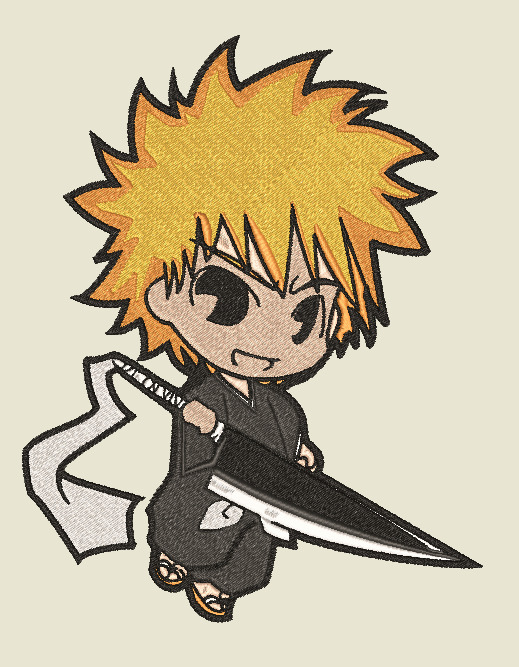 Anime Embroidery Naruto Chibi High Punch - A.G.E Store