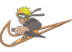 Anime Embroidery Pattern Naruto Swoosh Knife