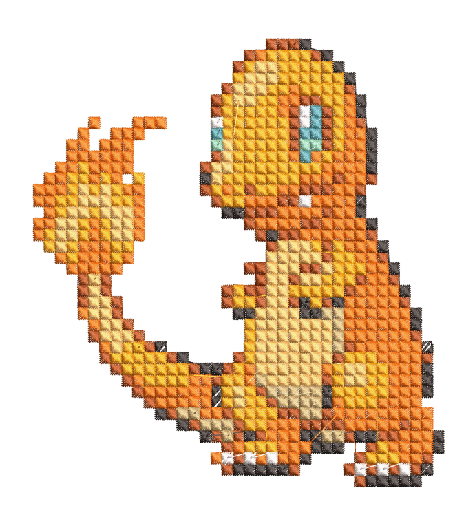 charmander pixel - Pokemon Pixel Pixel