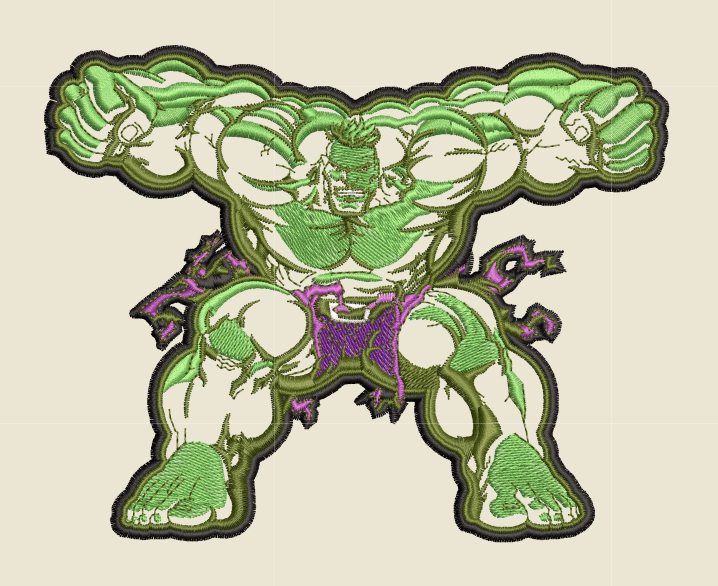 She Hulk Embroidery Design, Hulk Logo Embroidery Machine File