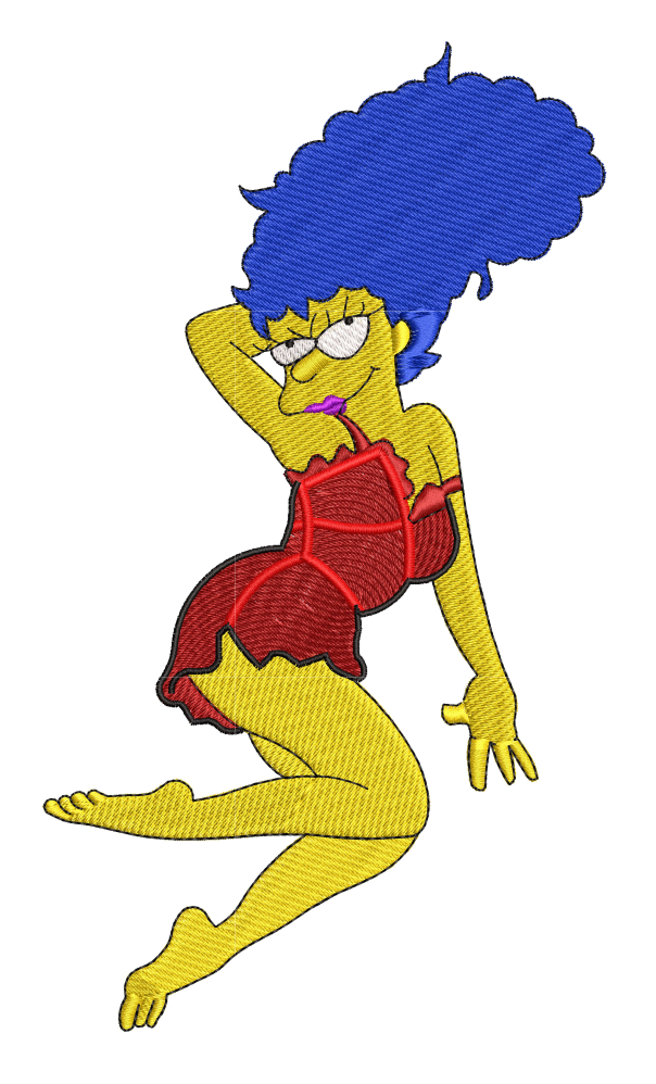 Embroidery Pattern Sexy Marge Simpson A G E Store Designs
