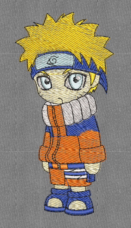 Anime Embroidery Naruto Chibi High Punch - A.G.E Store