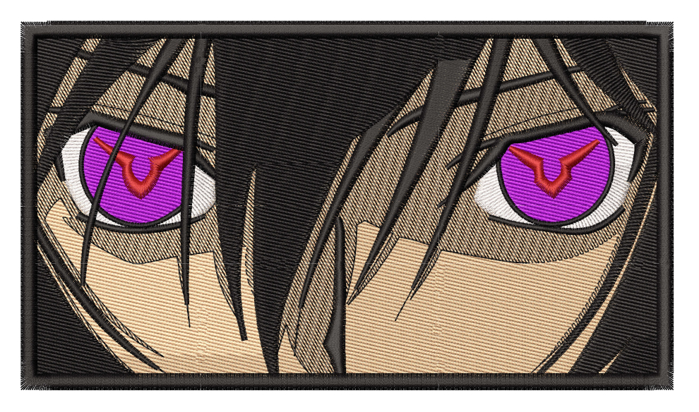 Lelouch Lamperouge Embroidery Design – Anime Code Geass Embroidery