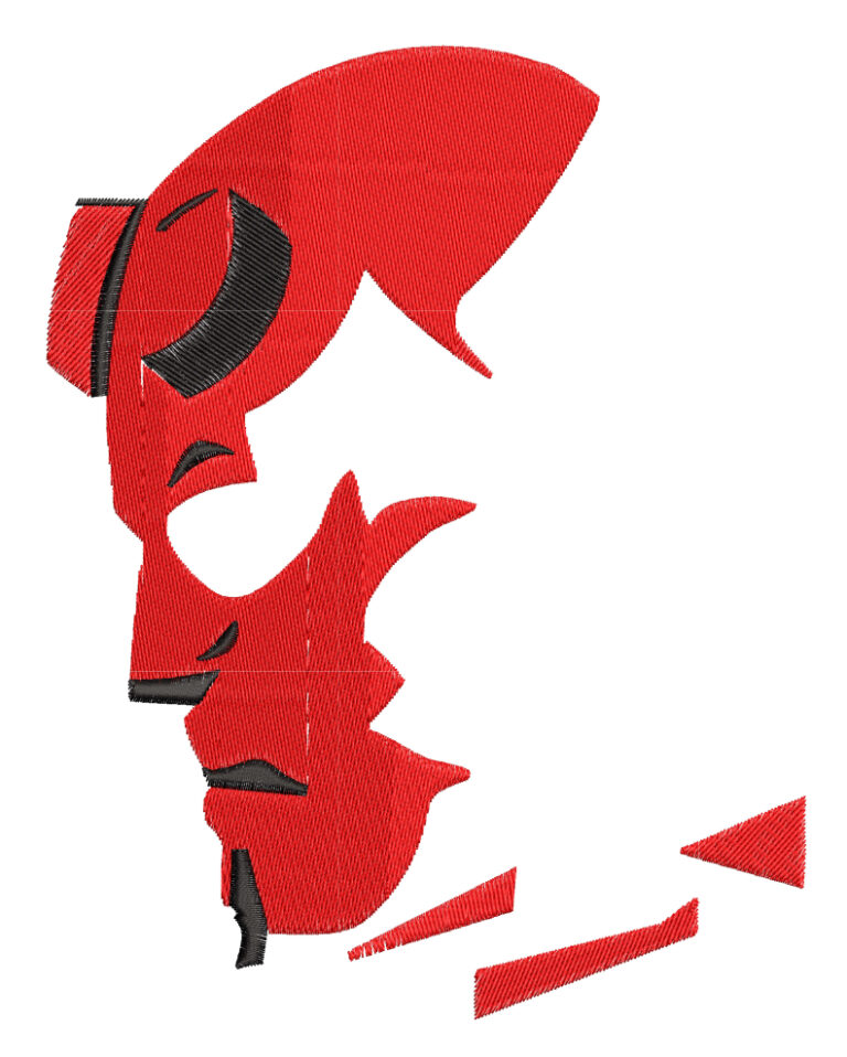Embroidery Pattern Hellboy Profile - A.G.E Store | anime designs