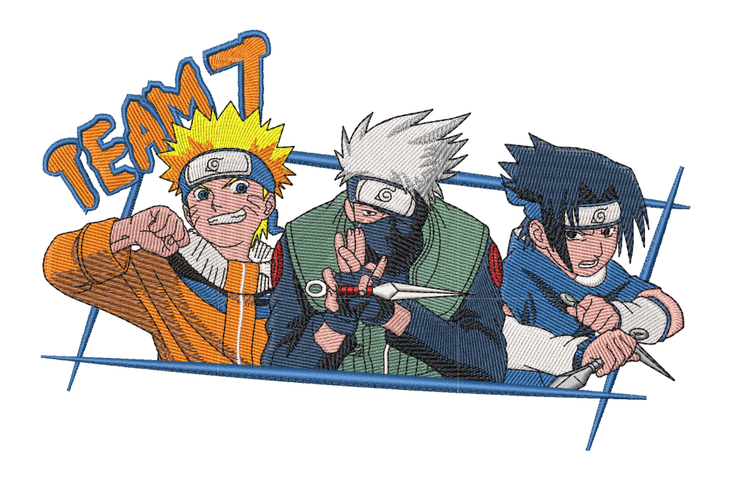 Anime Embroidery Pattern Naruto Time - A.G.E Store