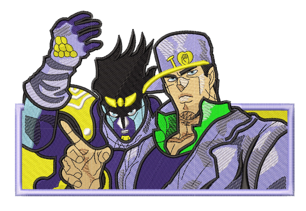 Anime Embroidery Jojo Jotaro Star Platinum - A.G.E Store