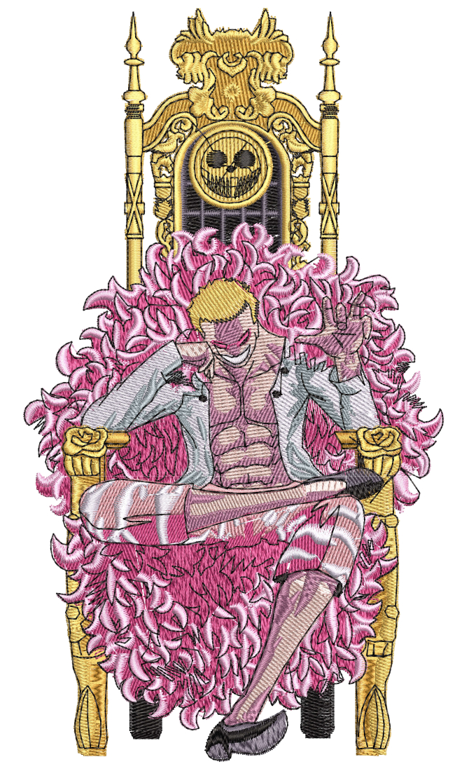 Anime Embroidery Pattern Doflamingo Throne - A.G.E Store