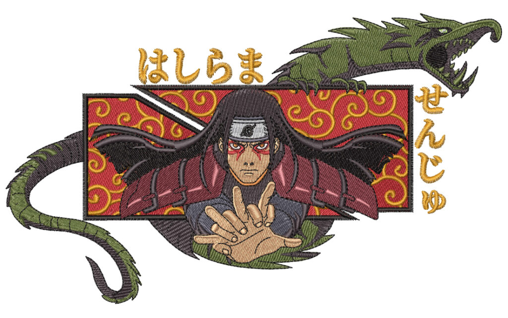Anime Embroidery Pattern Hashirama Dragon - A.G.E Store | designs
