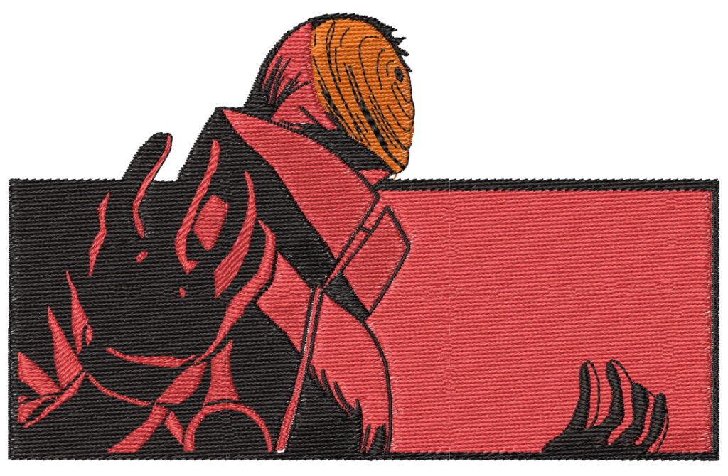 Anime Embroidery Pattern Obito Red - A.G.E Store | designs