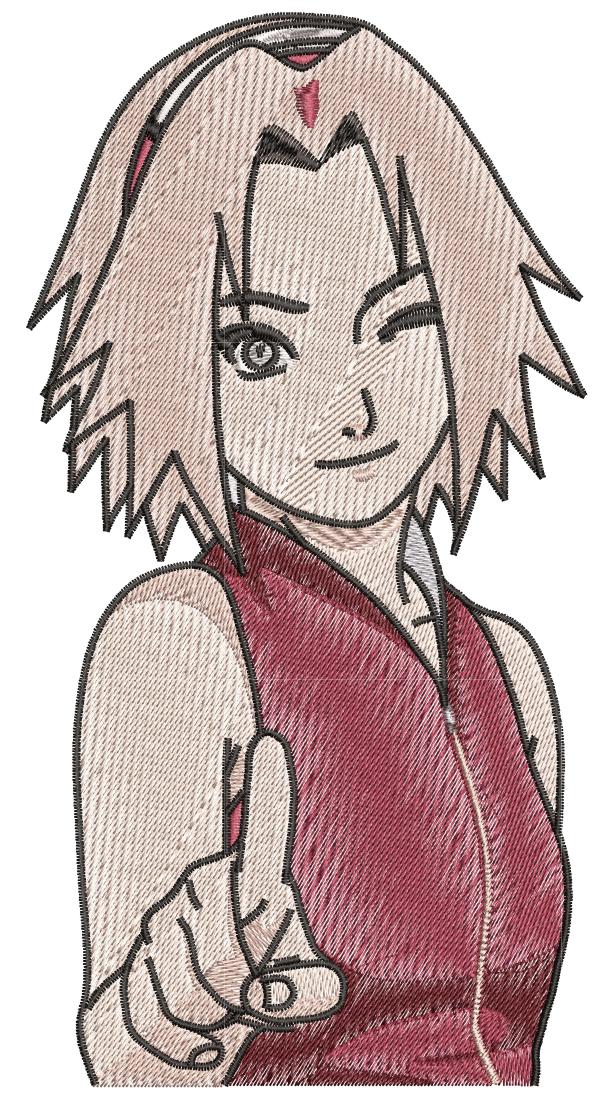 Anime Embroidery Pattern Naruto Face Lineart - A.G.E Store