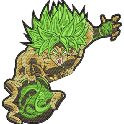 Anime Embroidery Pattern Broly Legendary Grab