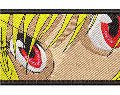 Anime Embroidery Pattern Kurapika Eyes Framed