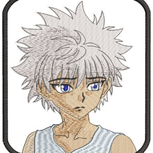 Hunter X Hunter Killua Nike Swoosh Embroidery, Anime Zoldyck Killua Face  Design File