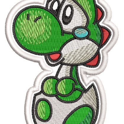 Embroidery Pattern Baby Yoshi Egg