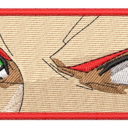 Anime Embroidery Pattern Bisco Side Eye