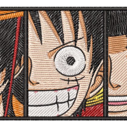 Anime Embroidery Luffy Ace Sabo Trio