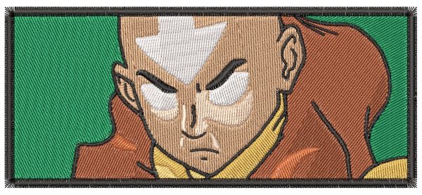 Anime Embroidery Pattern Aang Avatar Fierce