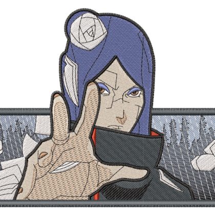 Anime Embroidery Pattern Konan Casts