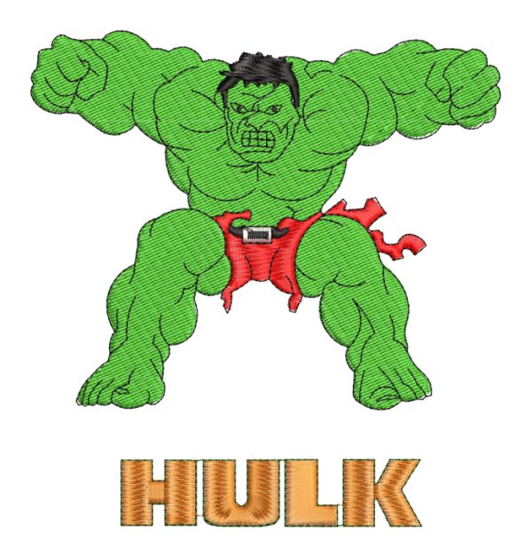 Embroidery Pattern Hulk Big Flex