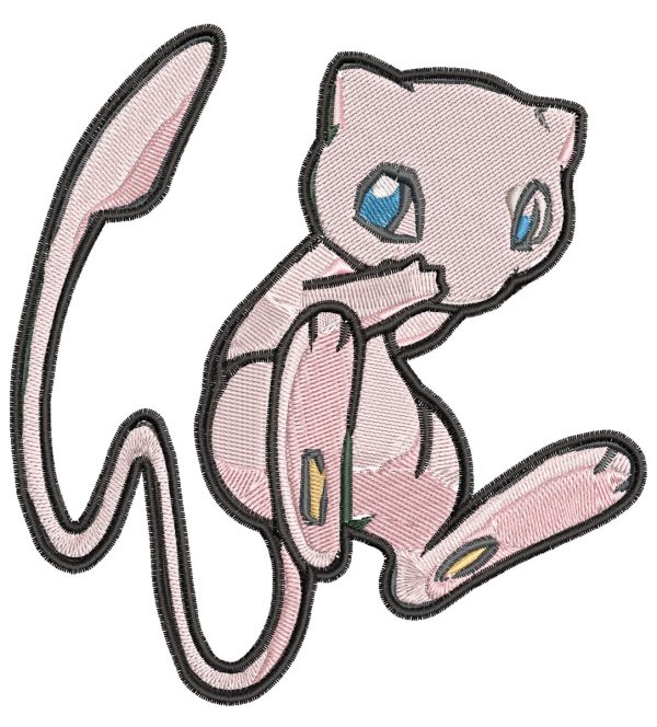 Embroidery Pattern Pokemon Mew Leaps