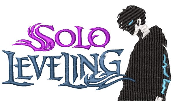 Anime Embroidery Pattern Solo Level Title Stance